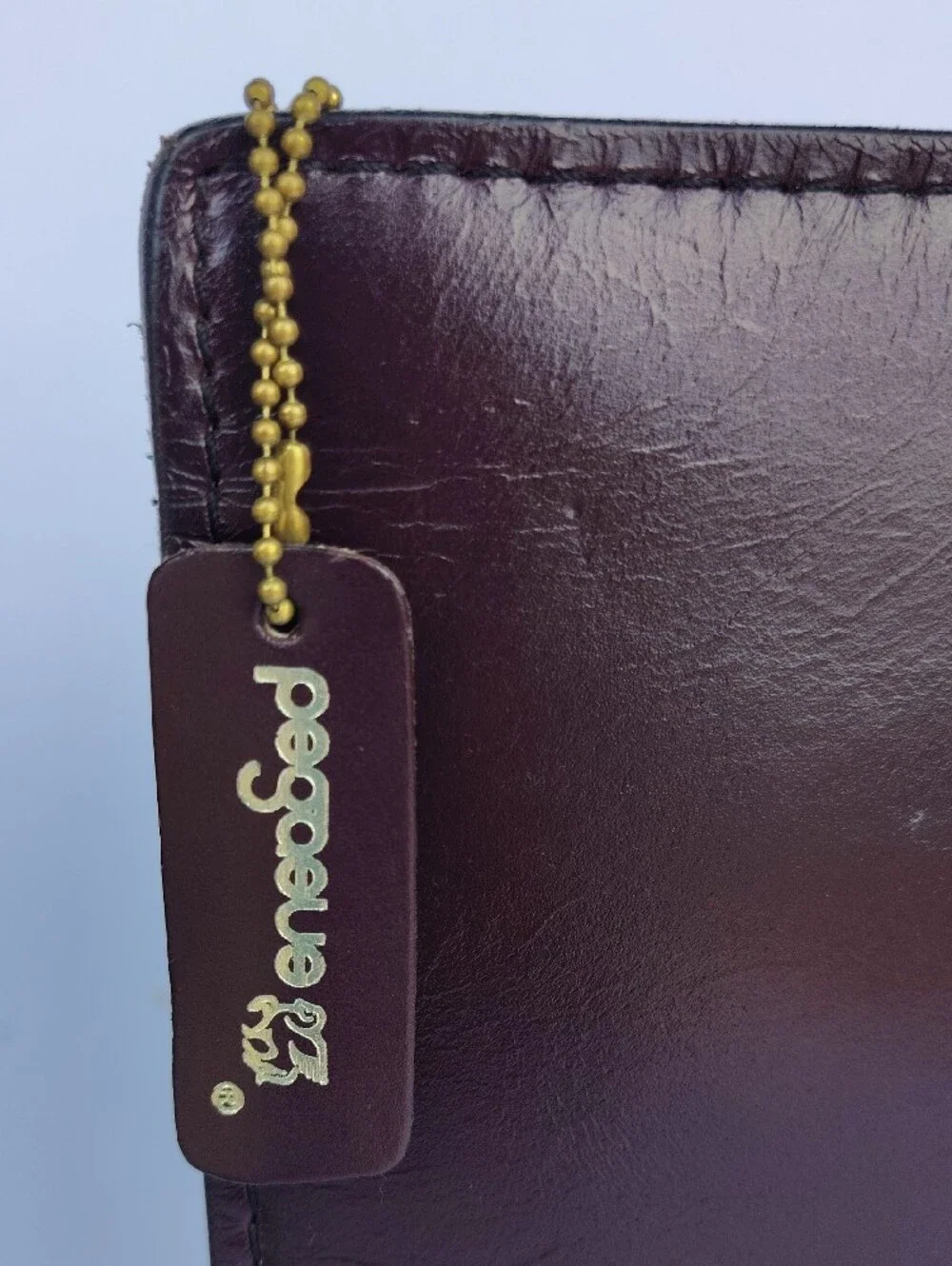 VTG Pegasus Leather Drop-Handle Briefcase Portfolio Oxblood - USA Made